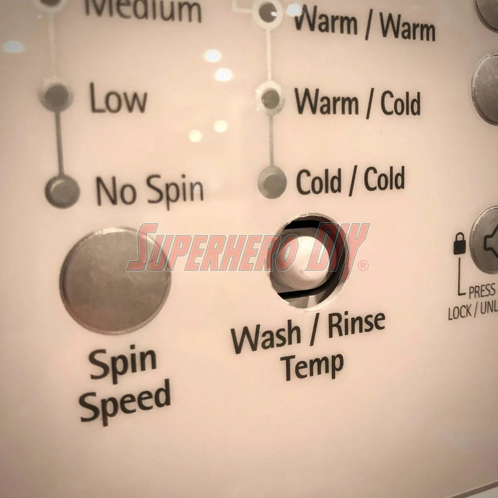 Replacement Button Cap for Kenmore Washer / Dryer - Superhero DIY