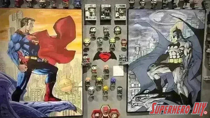 Rotating Shelf for Jim Lee Batman Funko Pop - SuperheroDIY