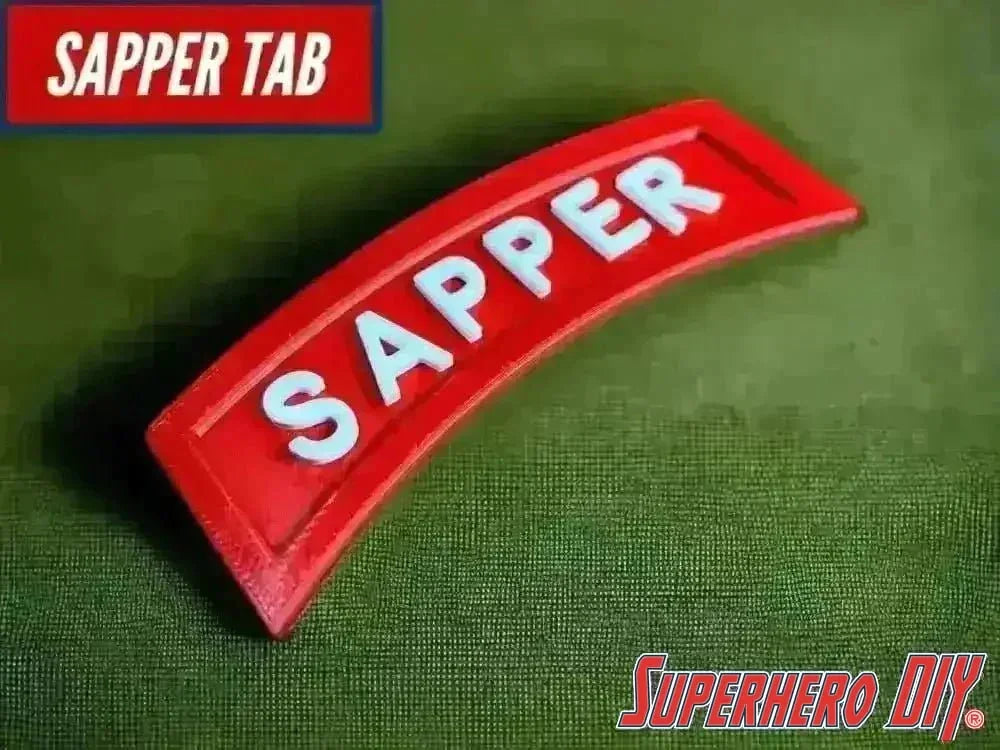 Sapper Tab | 3D-Printed Sapper Combat Engineer Tab | Multiple sizes available - SuperheroDIY