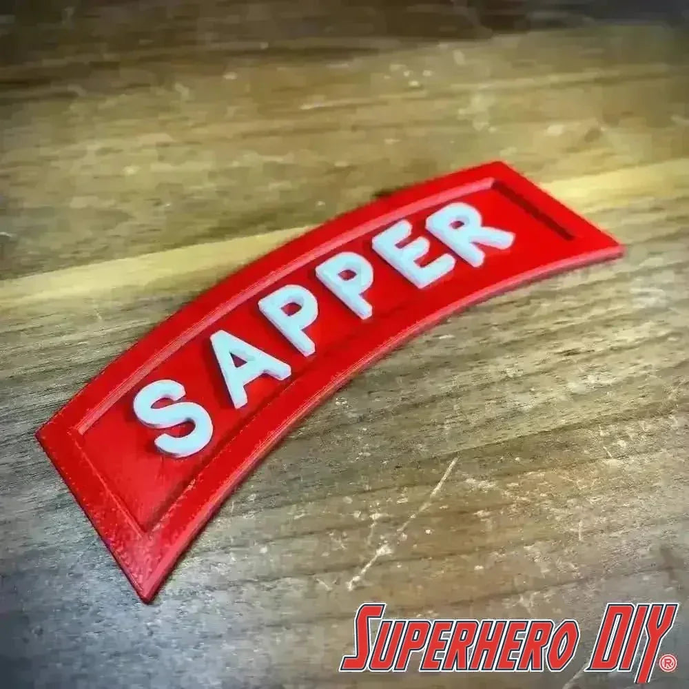 Sapper Tab | 3D-Printed Sapper Combat Engineer Tab | Multiple sizes available - Superhero DIY