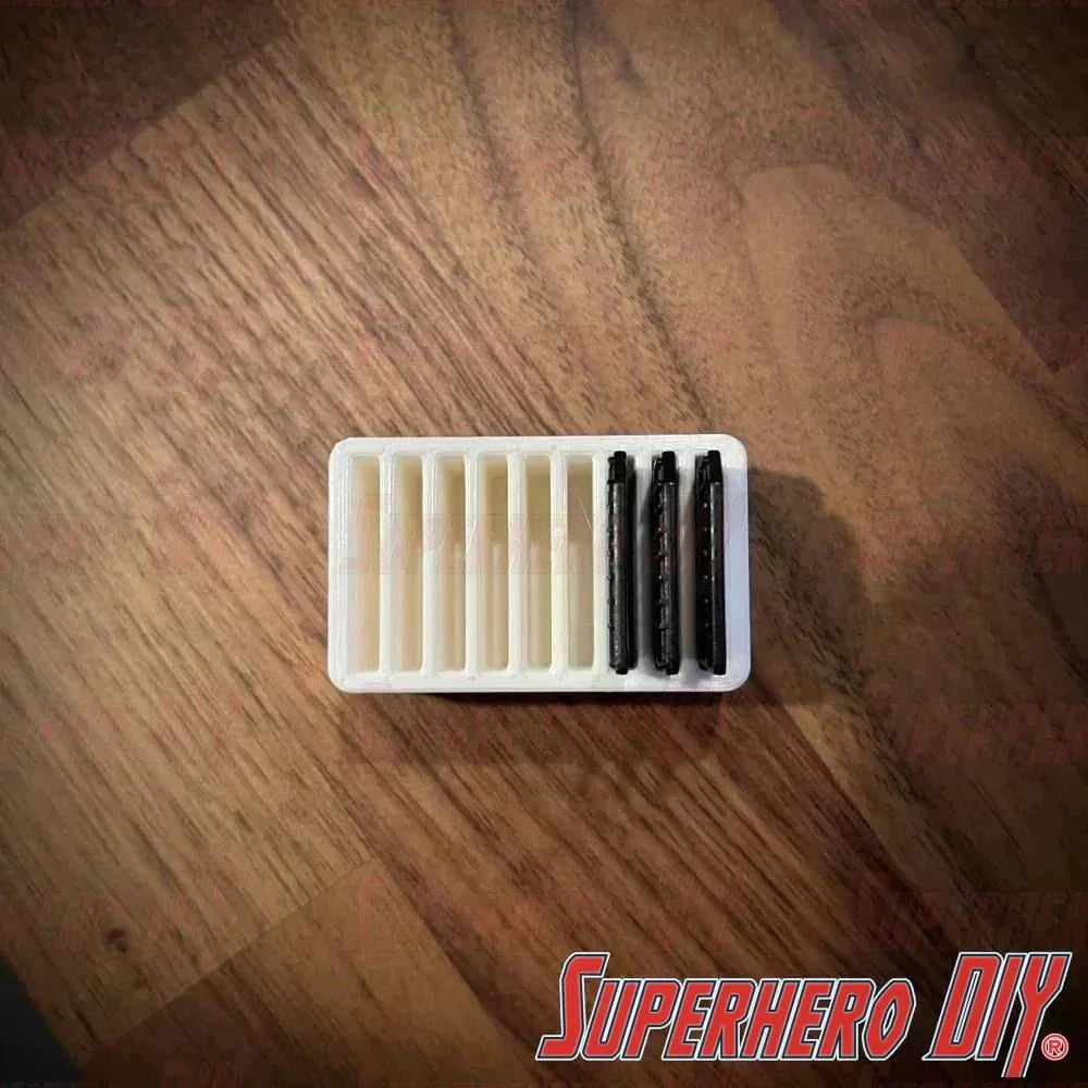 Check out the SD Card Holder | Memory card tray holds up to 9 SD cars | Desk organizer | Camera accessories from Superhero DIY! The perfect solution for only $3.69