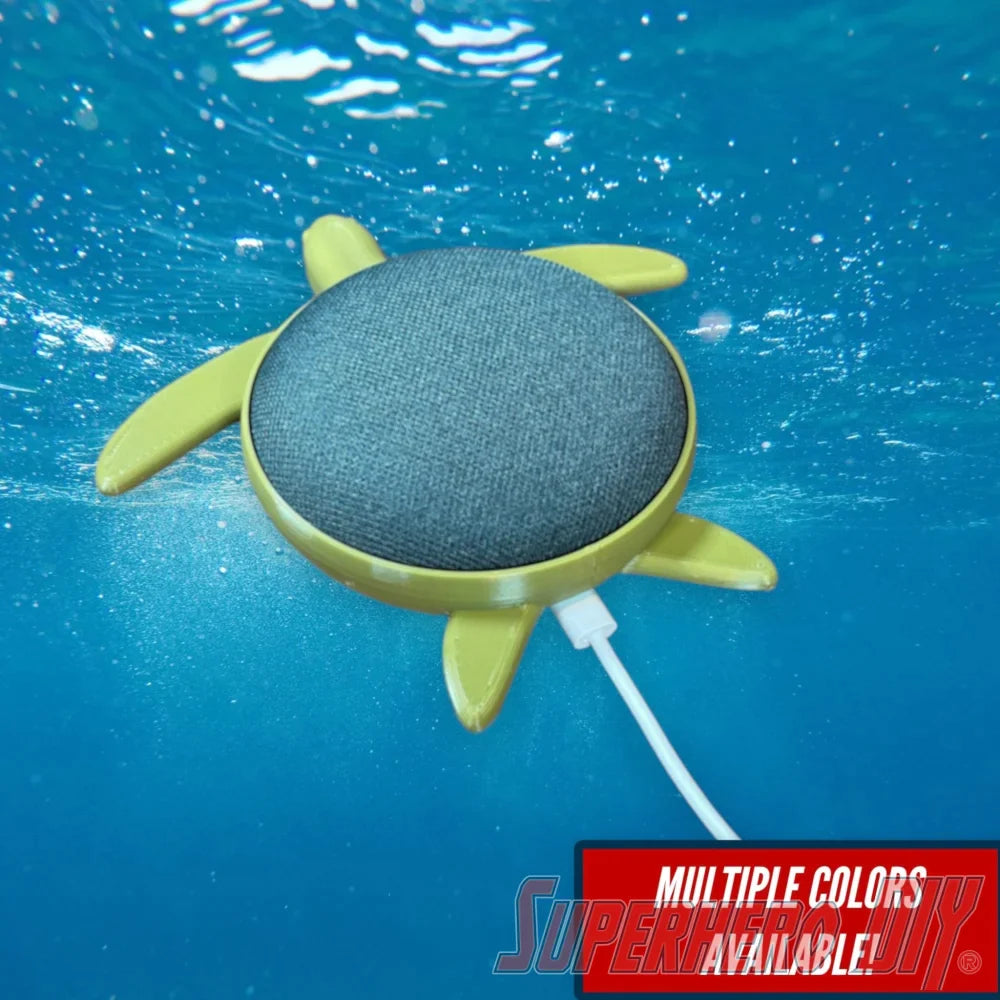 Check out the Sea Turtle Base for Google Nest Mini Smart Speaker | Cute Turtle Stand for Google Home Mini Holder | Turtle Google Home Mini Stand from Superhero DIY! The perfect solution for only $9.49