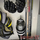 Shin Guards Knee Pads Wall Mount (2-PACK) | Hockey Gear Storage Solution - Superhero DIY