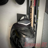 Shin Guards Knee Pads Wall Mount (2-PACK) | Hockey Gear Storage Solution - Superhero DIY