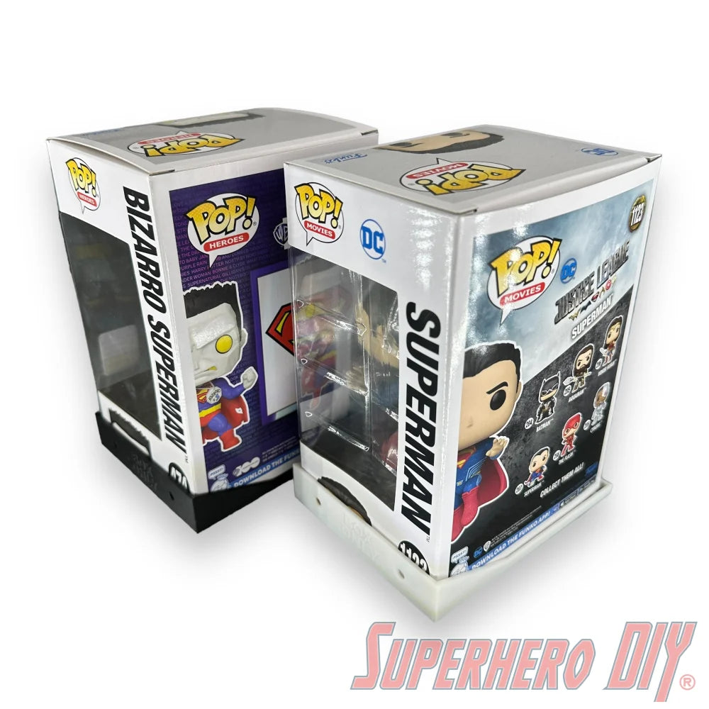 Side-Facing Funko Pop Box Floating Shelves | Wall Mount fits Funko Pop Box Only, Soft Cases or Hard Protectors - Superhero DIY