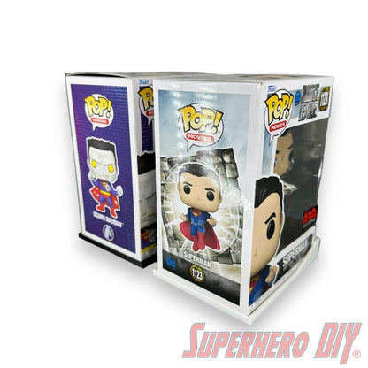 Side-Facing Funko Pop Box Floating Shelves | Wall Mount fits Funko Pop Box Only, Soft Cases or Hard Protectors - Superhero DIY