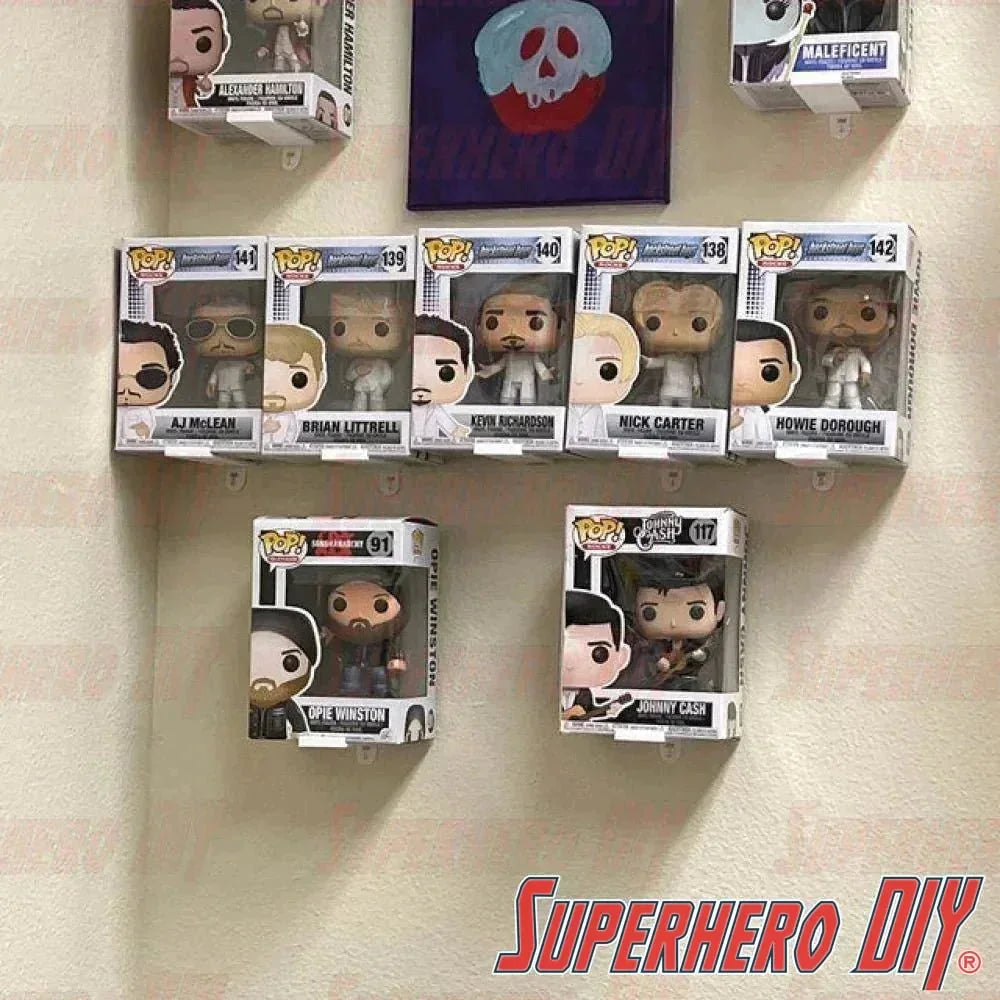Simple Pop Box Wall Mount Simple Figure Display Shelf for Funko Pop Box | Includes Command strips or screws! - Superhero DIY