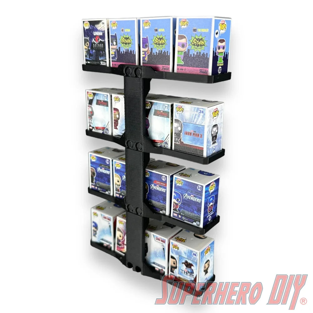 STACKABLE Floating Shelf for Bitty Pop Box Sets - Superhero DIY