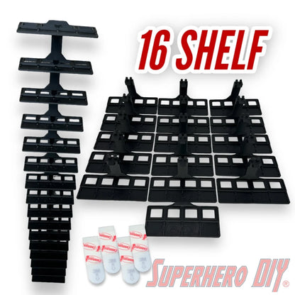 STACKABLE Floating Shelf for Bitty Pop Sets - Superhero DIY