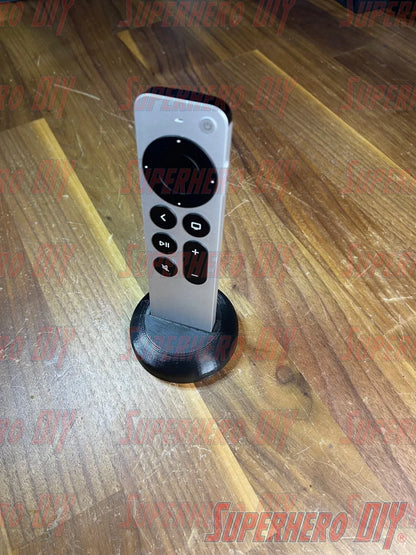 Check out the Stand for Apple TV Remote – Never Lose Your Apple TV Siri Remote Again! 3D-printed holder for Apple TV Siri Remote from Superhero DIY! The perfect solution for only $3.59