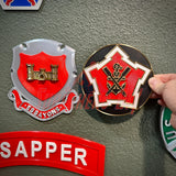 2nd Engineer Battalion Display Insignia | Multiple sizes - Superhero DIY for wall or shadowbox display
