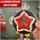 2nd Engineer Battalion Display Insignia | Multiple sizes - Superhero DIY for wall or shadowbox display