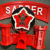 2nd Engineer Battalion Display Insignia | Multiple sizes - Superhero DIY for wall or shadowbox display