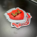 Engineer Regimental Crest – Multiple Sizes Available for Shadow Box or Wall Display with iconic castle design.