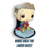 DELUXE size Floating Figure Shelves for POP! DELUXE Vinyl figures | Wall Stand Display Shelves for LARGE pops 6-inch or Deluxe