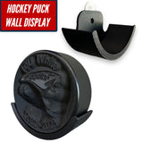 Hockey Puck Holder Wall Mount showcasing a premium 3D-printed holder for hockey pucks, ideal for displaying prized memorabilia.