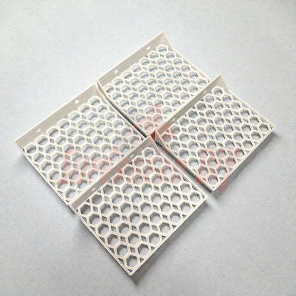 Hexagon Funko Pop display shelves with honeycomb design for soft or hard box protectors