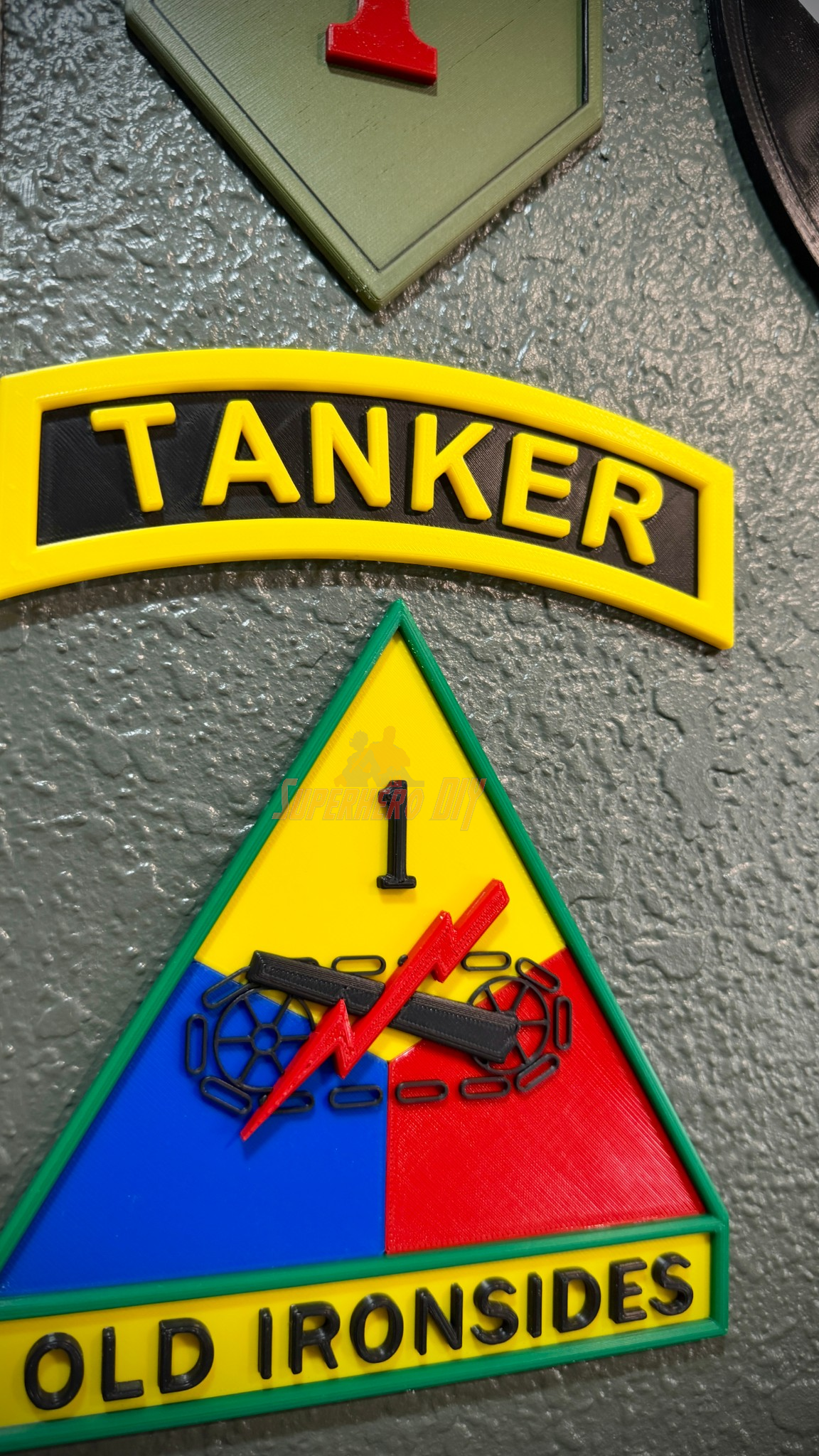 Colorful 3D Tanker tab and insignia displaying the Old Ironsides unit and a bold Tanker label.