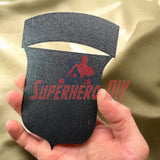 3D-printed 101st Airborne Division display insignia being held for display