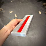 USMC Chief Warrant Officer 5 (CWO5) rank insignia wall display in silver and scarlet by SuperheroDIY