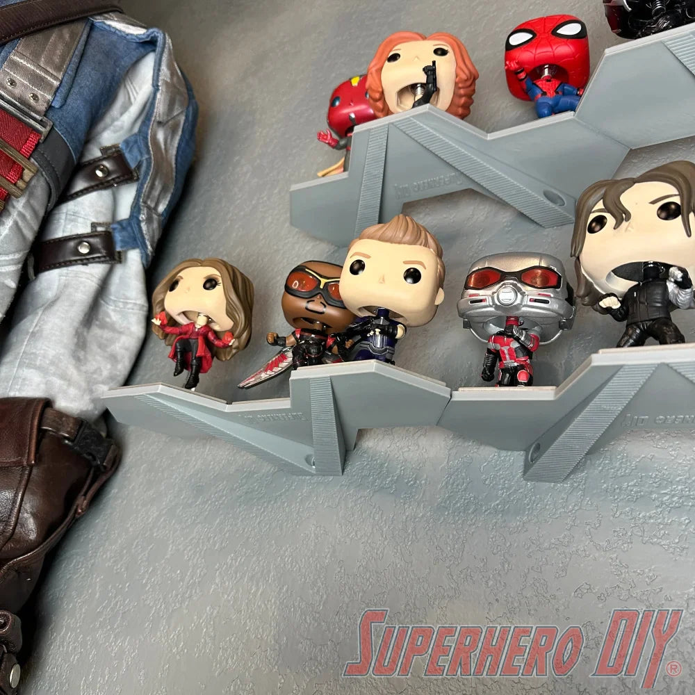 Check out the Team Shelves for Captain America: Civil War Build-a-Scene Funko Pop Set | Team Iron Man or Team Cap from Superhero DIY! The perfect solution for only $29.99