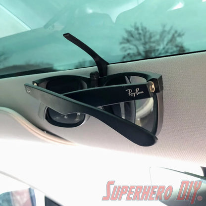 Tesla Model 3 Sunglasses Mount for Headliner - Fits Model Y too! - Superhero DIY