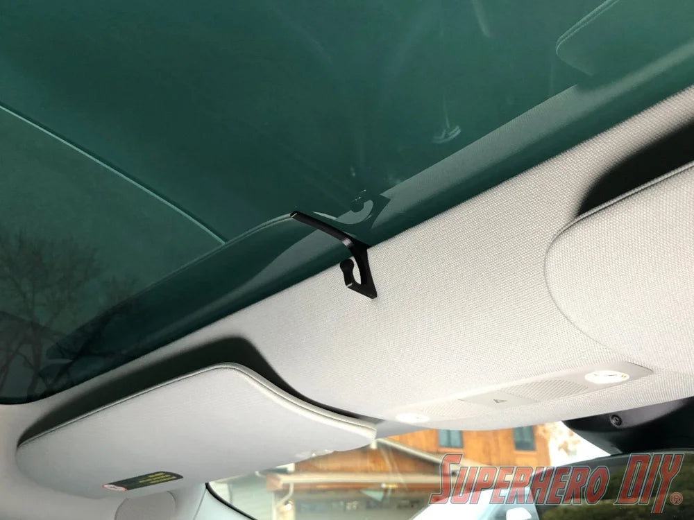 Tesla Model 3 Sunglasses Mount for Headliner - Fits Model Y too! - Superhero DIY