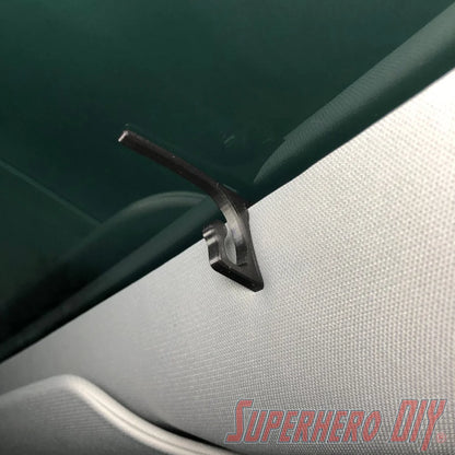 Tesla Model 3 Sunglasses Mount for Headliner - Fits Model Y too! - Superhero DIY