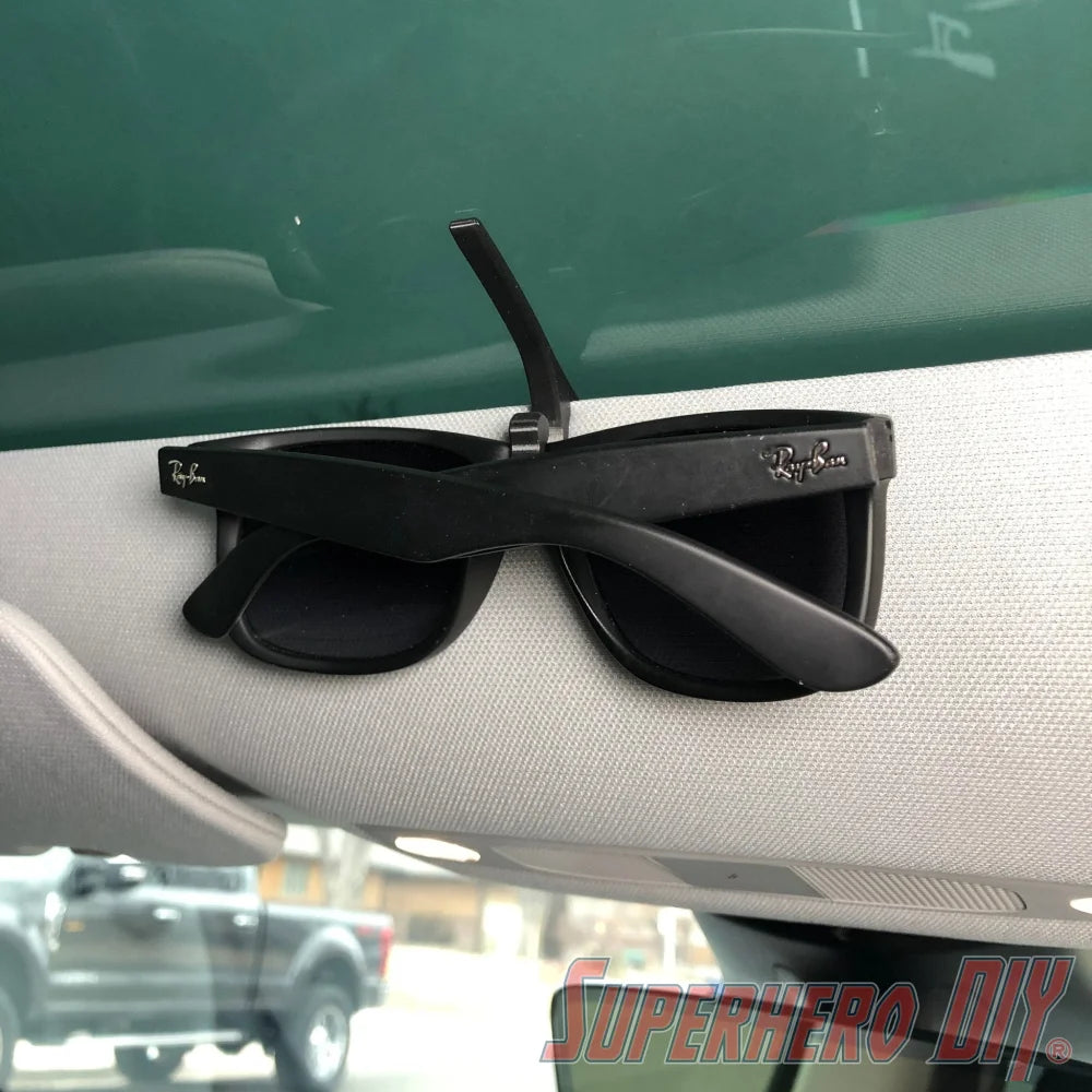 Tesla Model 3 Sunglasses Mount for Headliner - Fits Model Y too! - Superhero DIY
