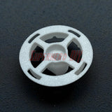 Bottom view of replacement HVAC knob mount for 2008–2013 Toyota Highlander, showing connection side that fits onto control post