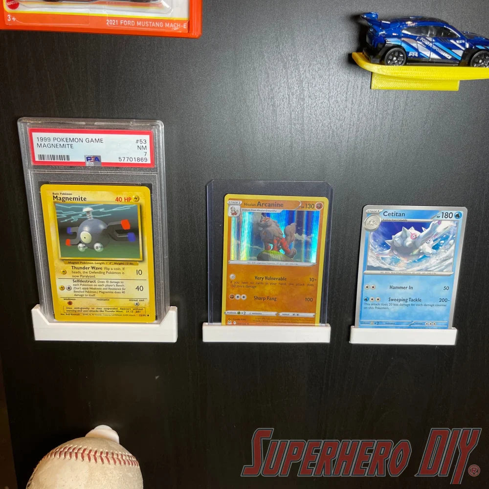 Check out the Trading Card Wall Mounts | Display your Trading Cards with ease, fits PSA graded, CGC graded or BGS slabs from Superhero DIY! The perfect solution for only $1.69