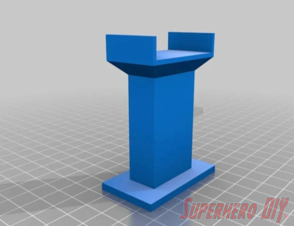 Train Track Support Riser Column compatible with BRIO, Imaginarium, or Thomas Wooden Train Track | 3D-printed enhancement for Train Set - Superhero DIY