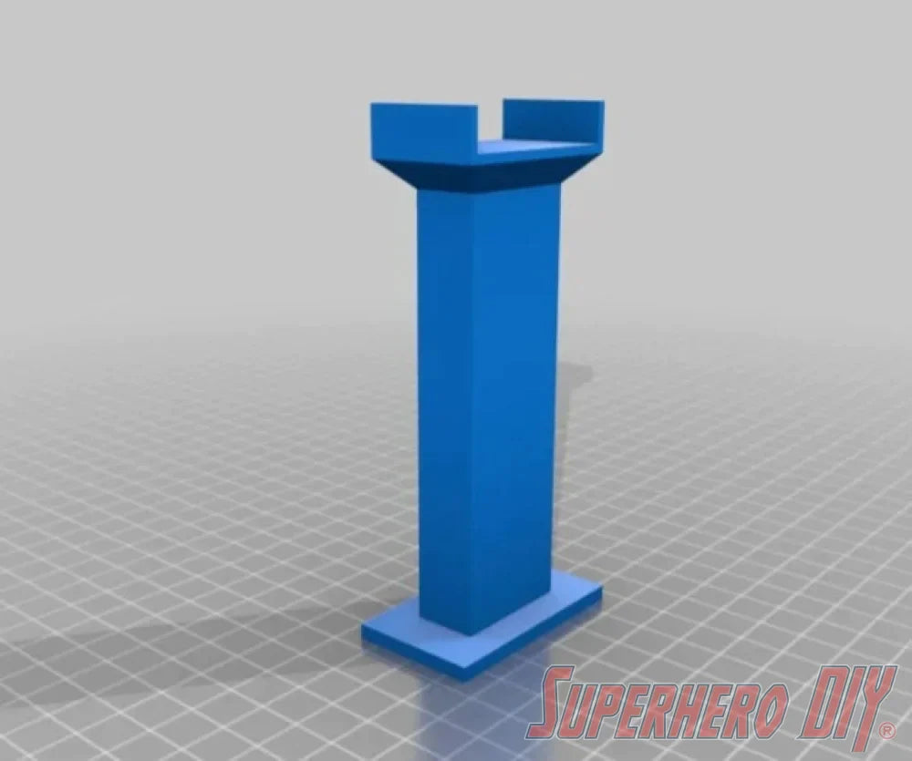 Train Track Support Riser Column compatible with BRIO, Imaginarium, or Thomas Wooden Train Track | 3D-printed enhancement for Train Set - Superhero DIY