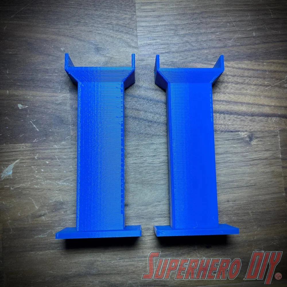 Train Track Support Riser Column compatible with BRIO, Imaginarium, or Thomas Wooden Train Track | 3D-printed enhancement for Train Set - Superhero DIY