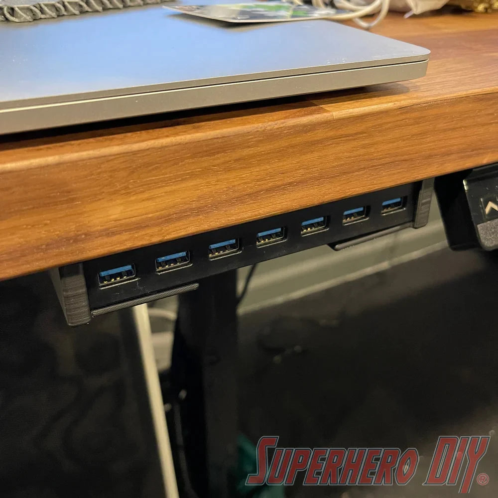 Check out the Under Desk Mount for Inland 7-Port USB Hub | Includes mounting screws from Superhero DIY! The perfect solution for only $7.82