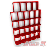 Upright Wall Display for Funko Advent Calendar - Display up to 24 Pocket Pops or Doorables! - Superhero DIY