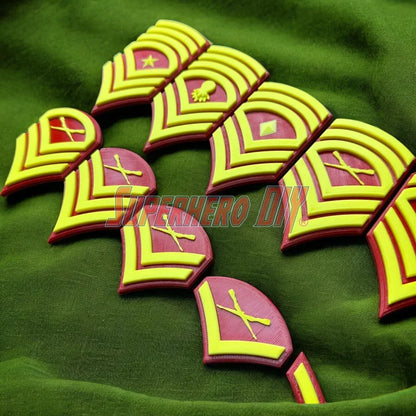 🦅 USMC Enlisted Rank Insignia Display | Multiple Sizes | Marine Corps Rank Military