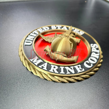 USMC Seal with EGA | Multiple sizes | US Marine Corps Eagle Globe & Anchor Military