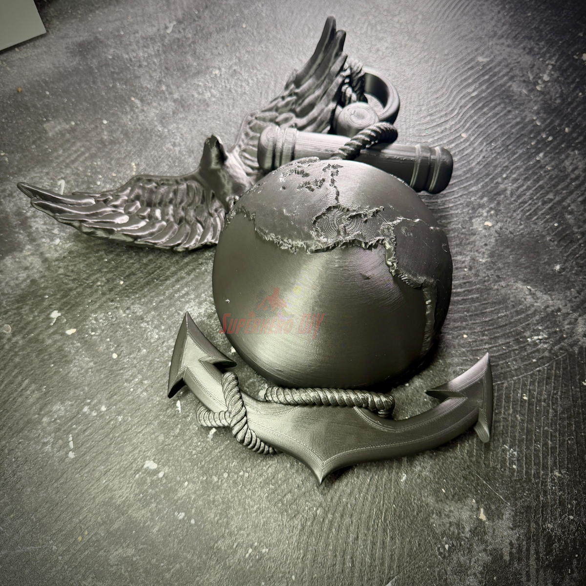 Marine Corps Eagle, Globe, and Anchor display, offered in heights from 4 to 12 inches