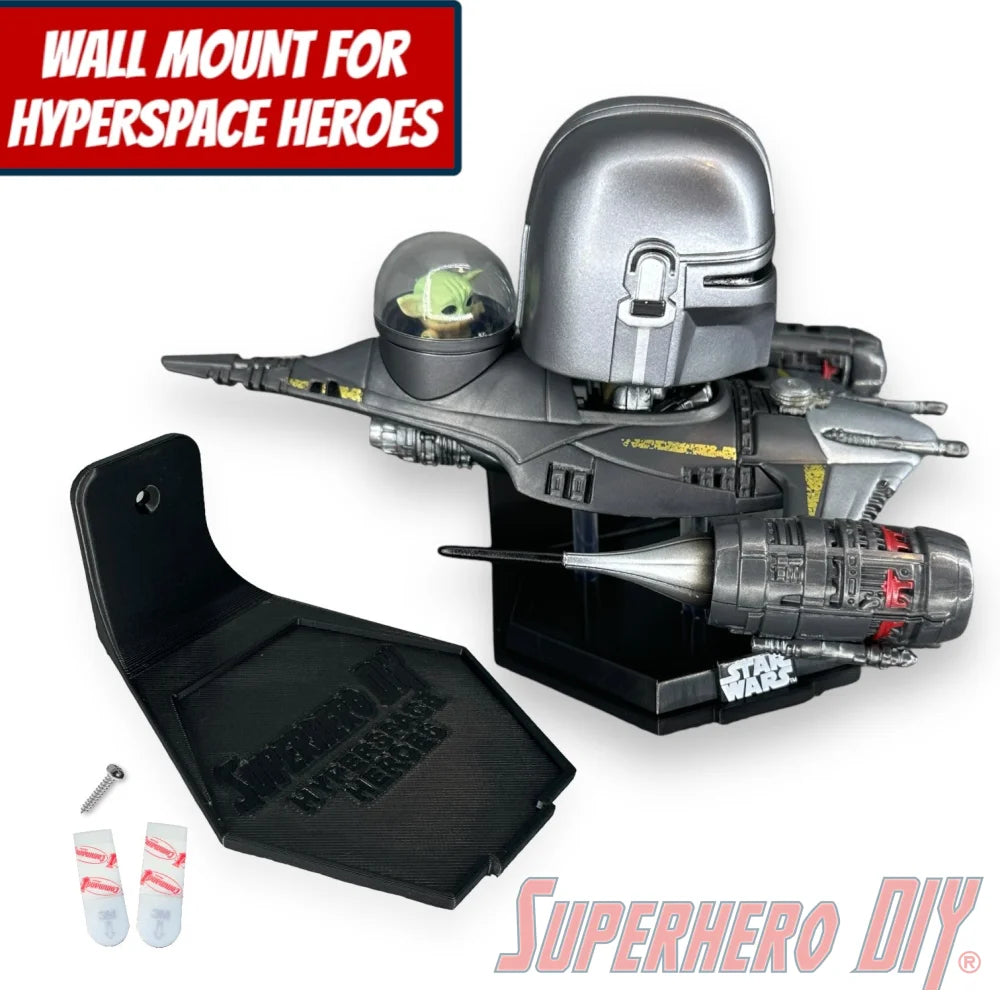 Wall Mount Display for Funko Hyperspace Heroes - Superhero DIY