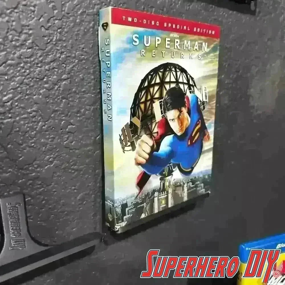 Check out the Wall Mount for Bluray or Game Cases | Floating Shelf for Video Games or Movies | Includes Command strip from Superhero DIY! The perfect solution for only $2.39