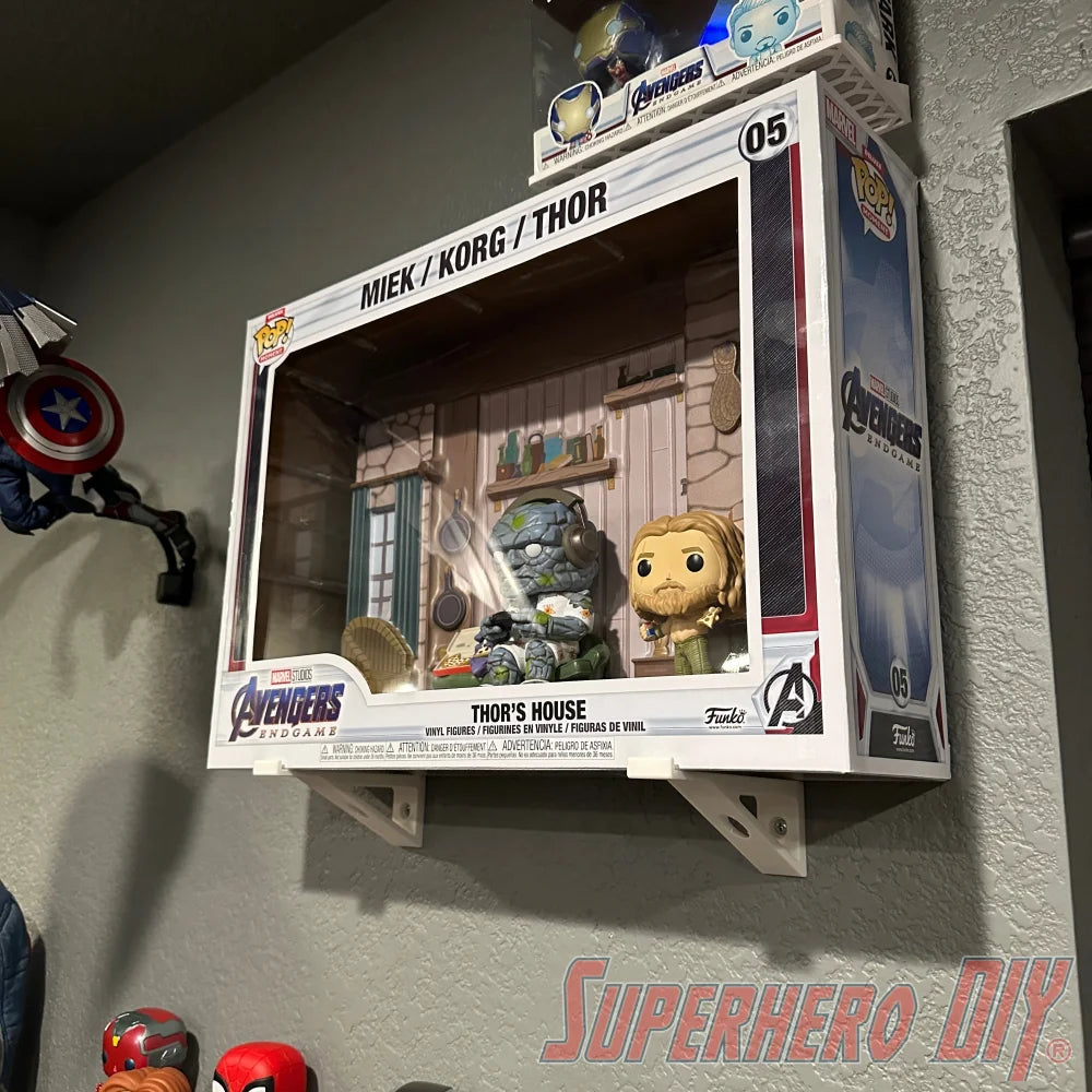 Check out the Support Brackets for Funko Pop! Moments Deluxe | Pair for wall-mounting comes with screws from Superhero DIY! The perfect solution for only $12.99