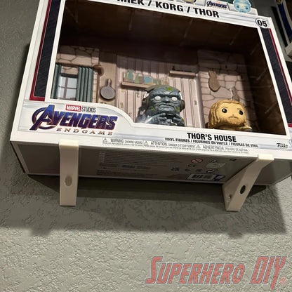 Check out the Support Brackets for Funko Pop! Moments Deluxe | Pair for wall-mounting comes with screws from Superhero DIY! The perfect solution for only $12.99