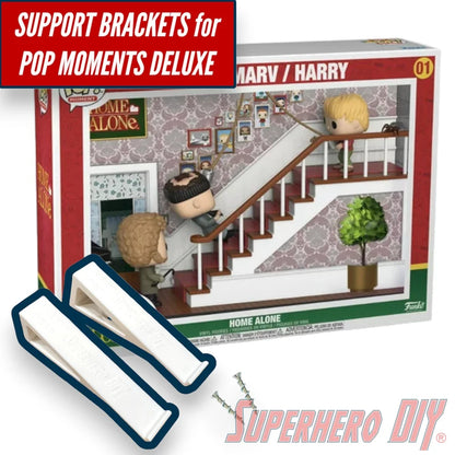 Wall Mount for Funko Pop! Moments Deluxe HOME ALONE - MARV / HARRY / KEVIN - Superhero DIY