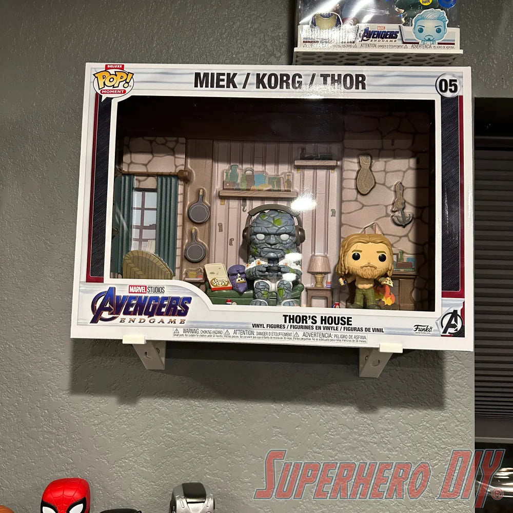 Check out the Support Brackets for Funko Pop! Moments Deluxe | Pair for wall-mounting comes with screws from Superhero DIY! The perfect solution for only $12.99