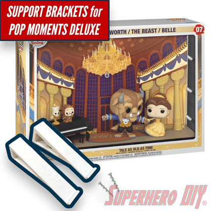 Wall Mount for Funko Pop! Moments Deluxe TALE AS OLD AS TIME (BEAUTY AND THE BEAST) - Superhero DIY