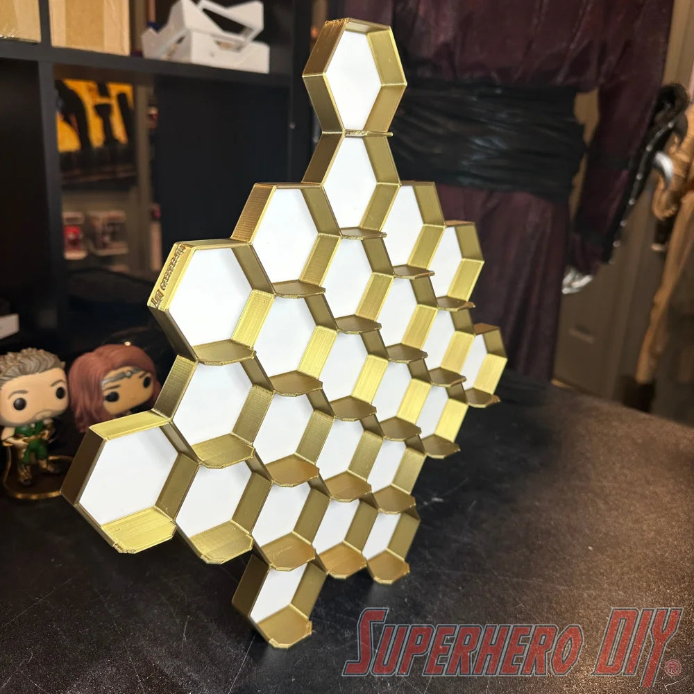 Check out the XL HONEY ADVENT- Honeycomb Wall Display for Funko Advent Calendar | Made for displaying LARGE Pocket Pops from Superhero DIY! The perfect solution for only $49.99