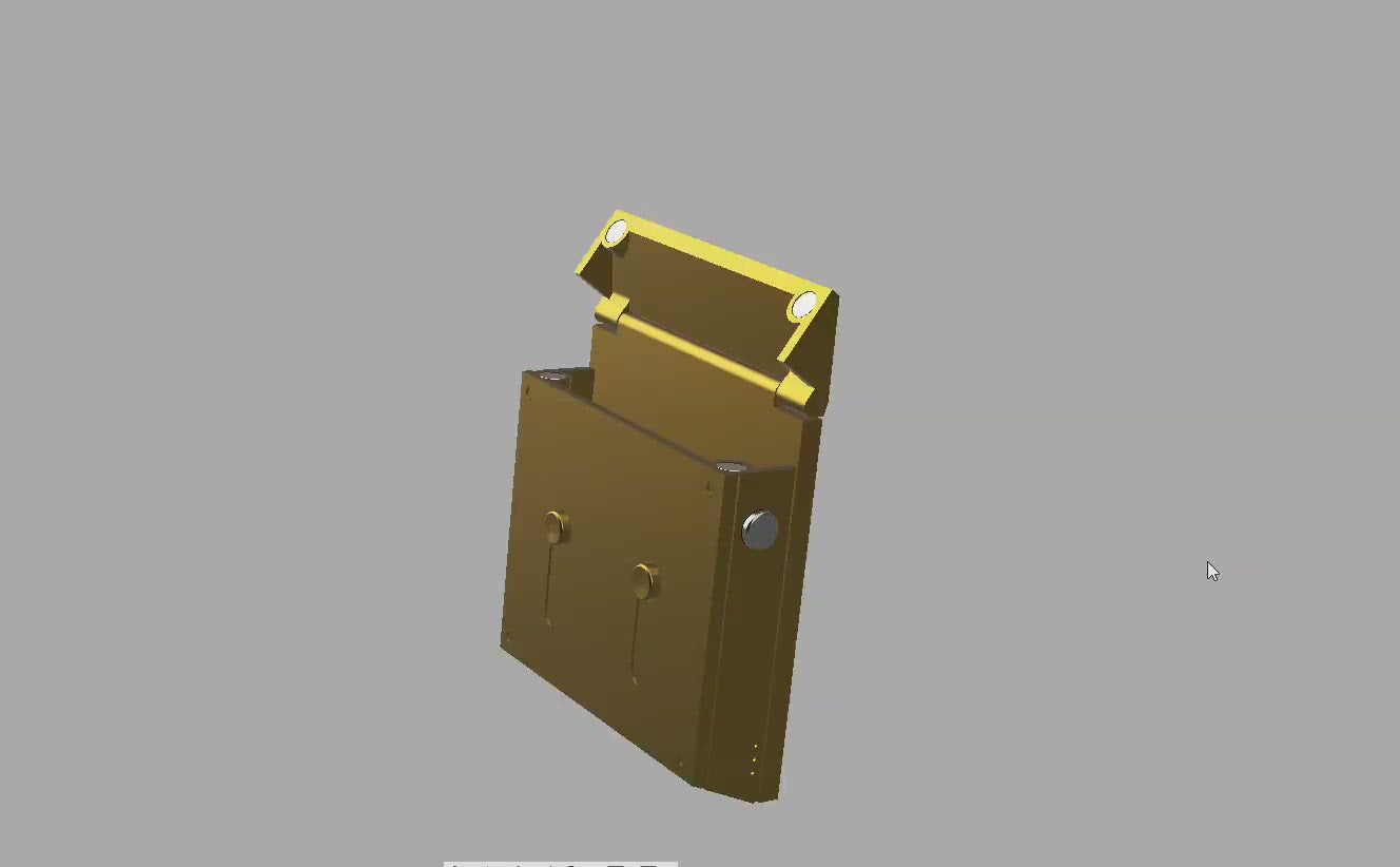 A 3D model of a utility belt pouch, great for the utility belt from Batman Begins/The Dark Knight. 3D-printable STL file for 3D-printing.
