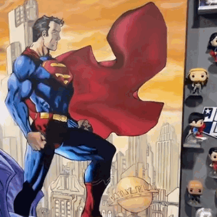 Rotating Shelf for Jim Lee Superman Funko Pop - SuperheroDIY